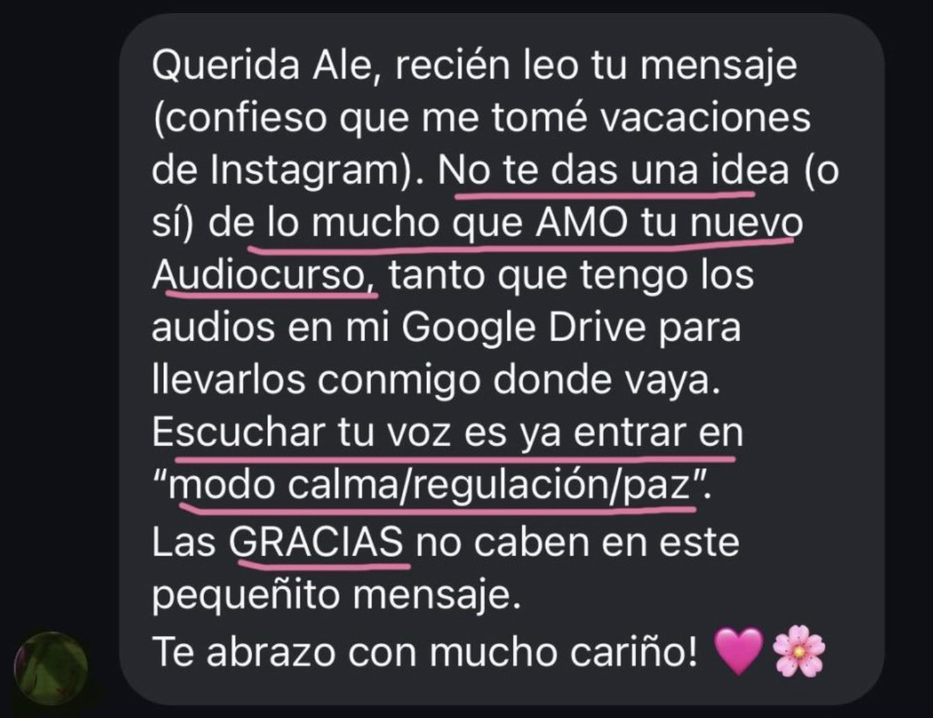 Testimonio de cliente